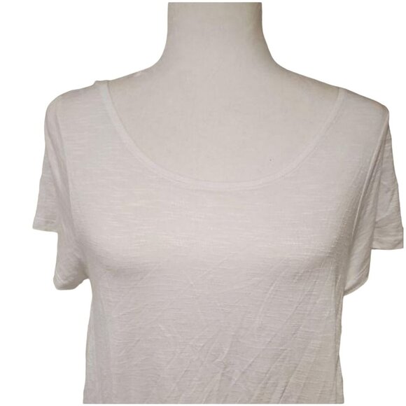 Mossimo Supply Co. Womens White Cross-Back Short Sleeve Shirt Size Medium - Picture 10 of 10